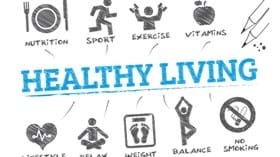 Healthy living infographic